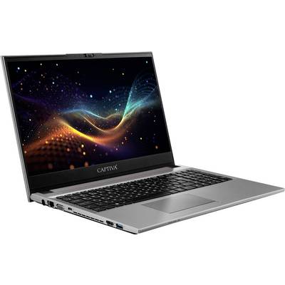 Ein silberner Laptop, der eine lebendige, abstrakte digitale Welle auf seinem Bildschirm zeigt und damit Themen moderner Technologie und Vernetzung darstellt.