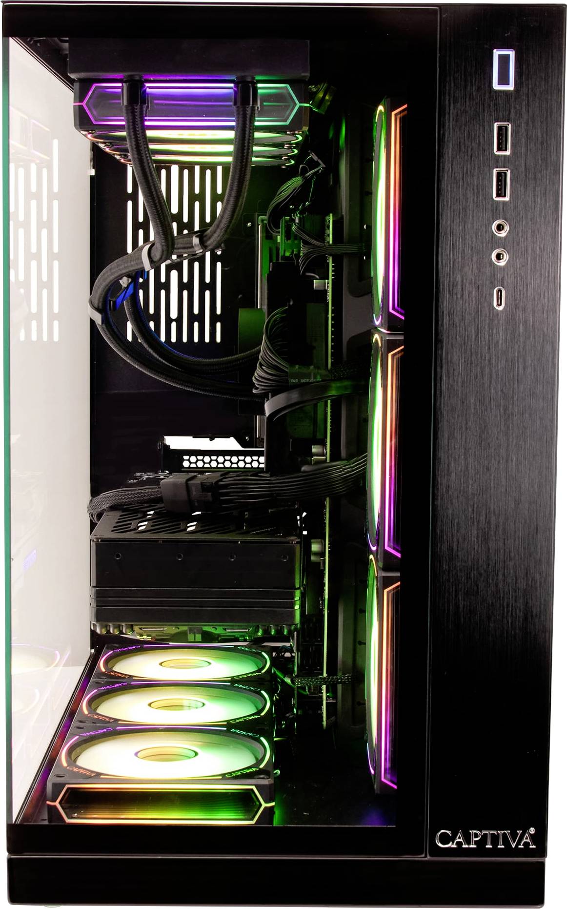 Thumbnail - Captiva Gaming PC Highend Gaming I90-060 (i9-14 2.5 cm (1 Zoll) Intel® Core™ i9 i9-14900KF 32 GB RAM Nvidia GeForce RTX ...