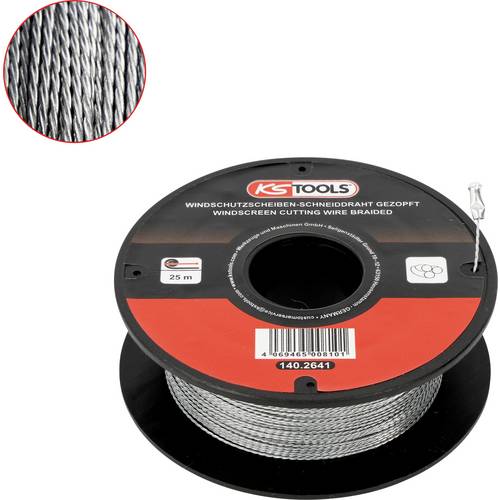 Scheiben-Schneiddraht, gezopft, 25 m KS Tools 140.2641