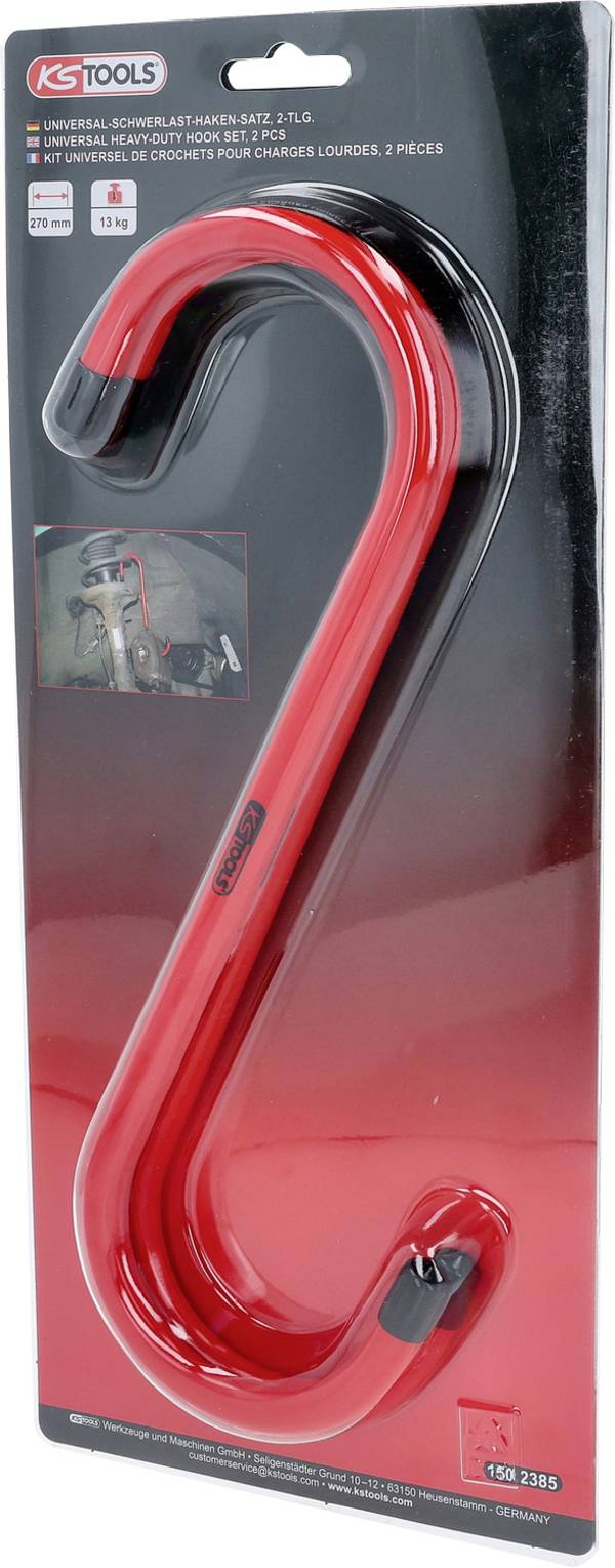 KS Tools 150.2385 Universal-Schwerlast-Haken-Satz, 2-tlg