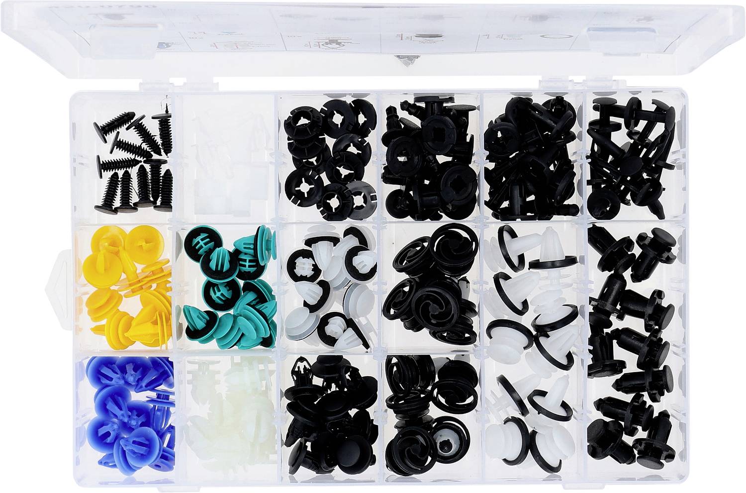 KS Tools 420.0790 Befestigungs-Clip-Satz für Tesla, 150-tlg