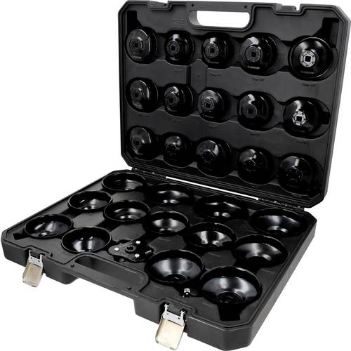 KS Tools 512.5075 COMPETITION 3/8 Ölfilterschlüssel-Satz, 30-tlg