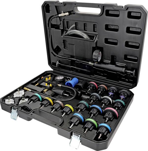 KS Tools 512.5085 COMPETITION Kühlsystem-Diagnose-Satz, 27-tlg