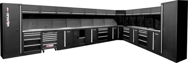 KS Tools 866.6305 Werkstatt-Schranksystem (B x H x T) 6120 x 1890 x 500 mm Schwarz/Grau