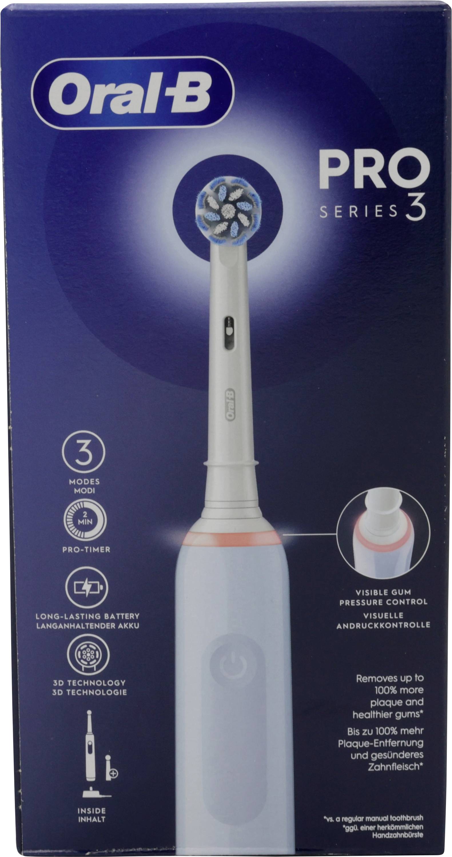 Oral-B Oral-B Pro 3 3000 Sensitive Clean Blue 8006540759813 Elektrische Zahnbürste