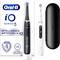 'Oral-B iO Series 5' elektrische Zahnbürste mit schwarzen und weißen Modellen, künstlicher Intelligenz, 6 Reinigungszonen und Reiseetui.
