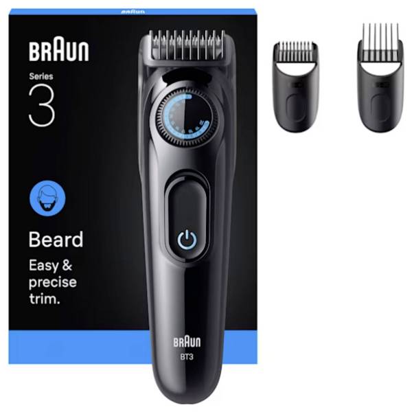 Braun Braun Series 3 Beard Trimmer BT3520 Bartschneider, Präzisions Trimmer  Schwarz, Blau