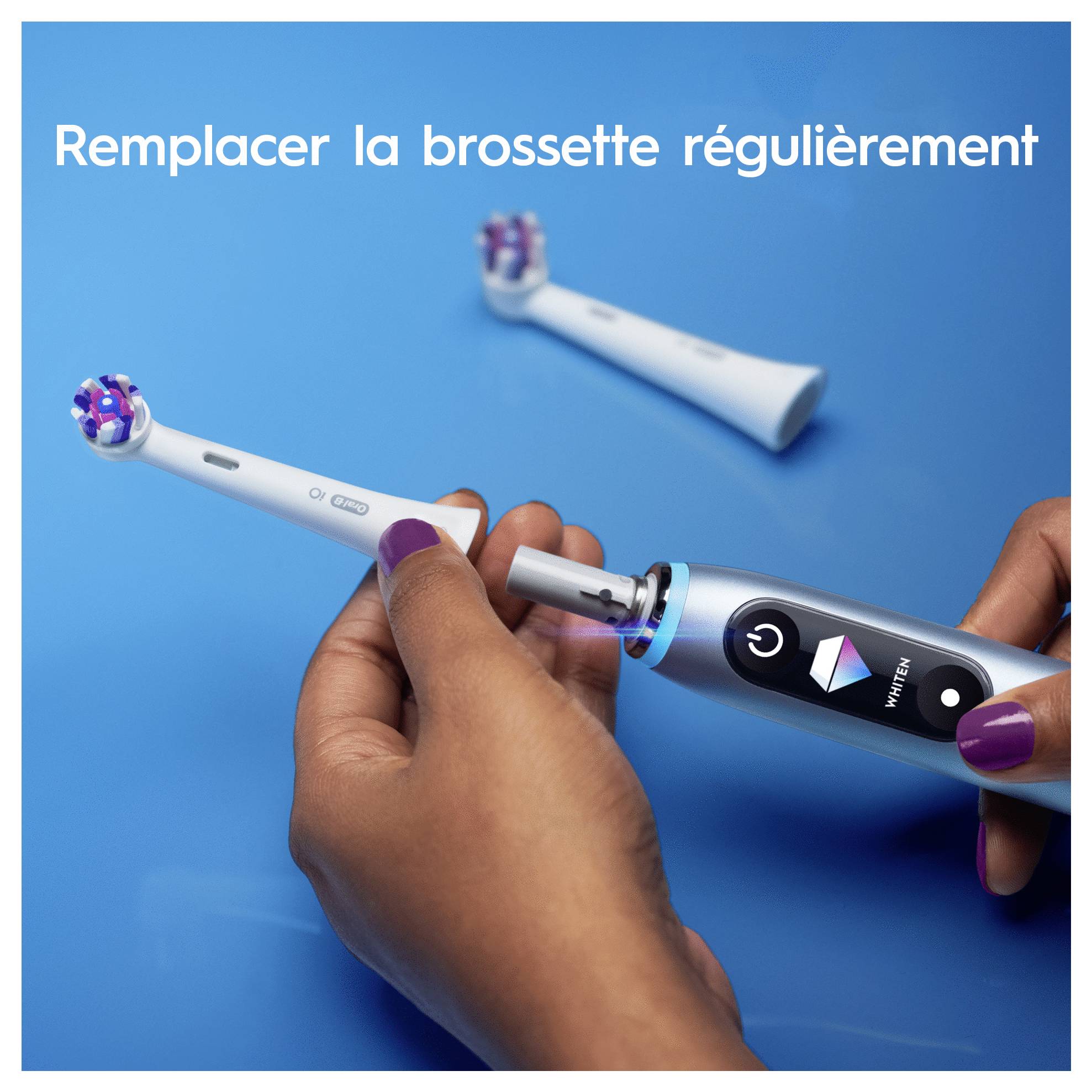 Bürstenkopf der elektrischen Zahnbürste regelmäßig wechseln