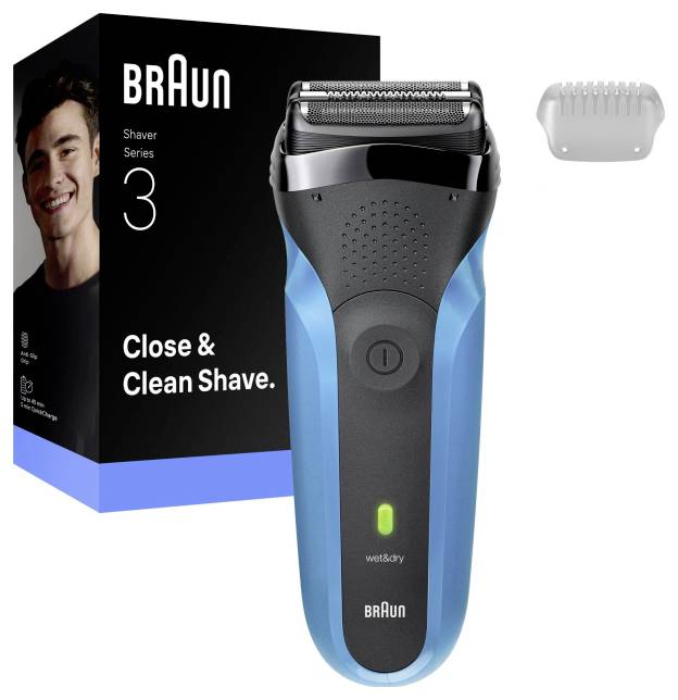 Braun Braun Rasierer Series 3 310 Rasierer abwaschbar Blau, Schwarz