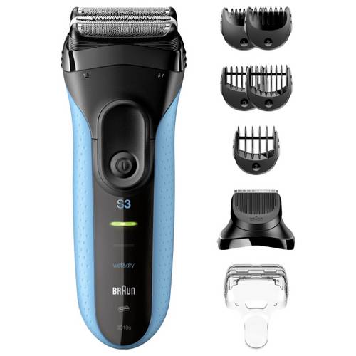 Thumbnail - Braun Braun Rasierer Series 3 3010BT Black/Blu Rasierer abwaschbar Blau, Schwarz