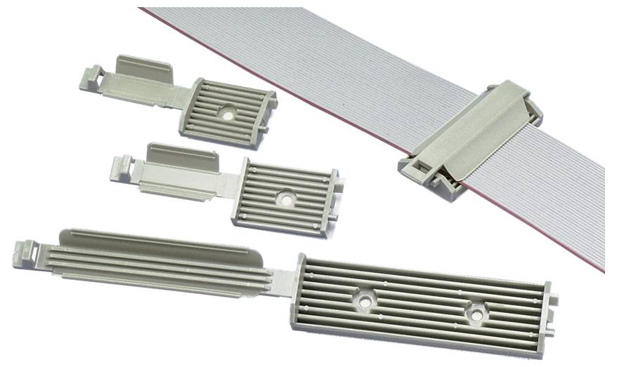 Panduit Latching Flat Cable Mount Kabelhalter schraubbar FCM1-S6-C14 Grau 1 St.