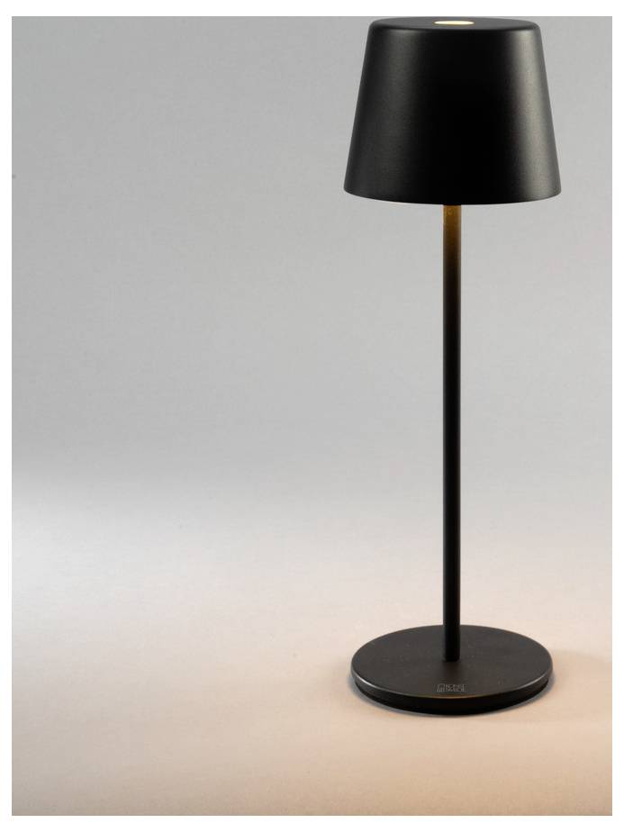 Konstsmide 7888-750 Vence LED-Akku-Tischlampe Schwarz