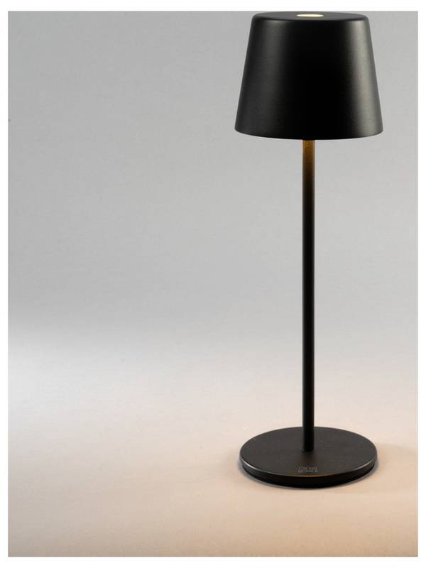 Konstsmide 7888-750 Vence LED-Akku-Tischlampe     Schwarz