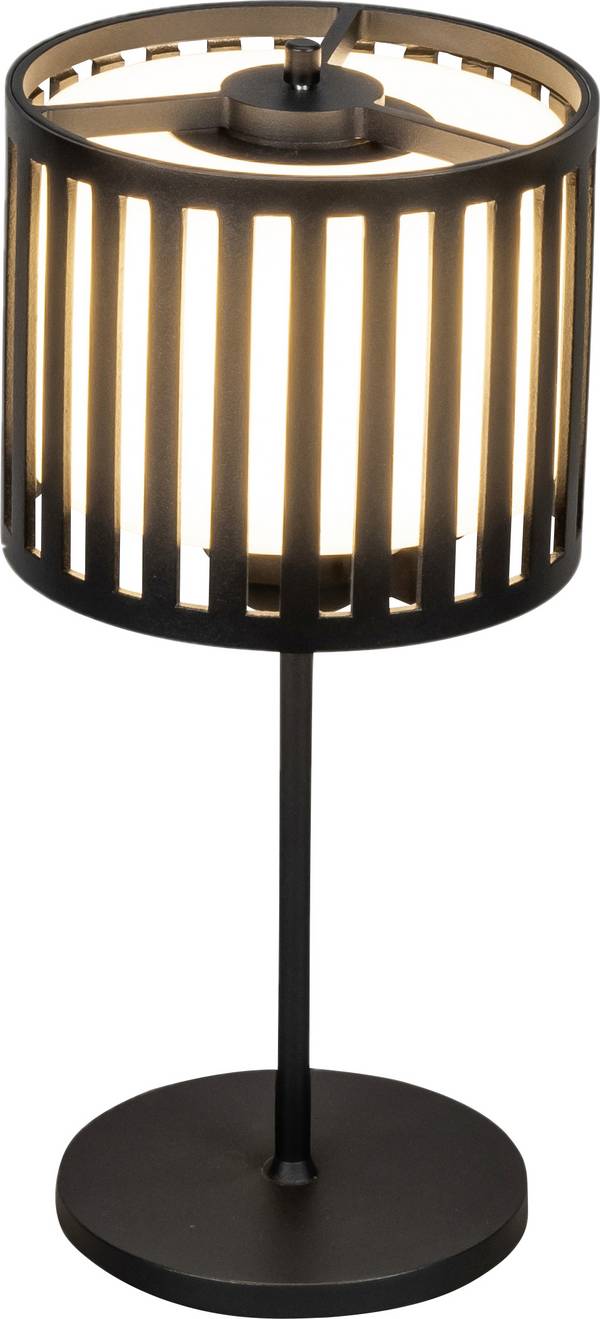 Konstsmide 7837-752 Bottle LED-Akku-Tischlampe   Schwarz  Schwarz
