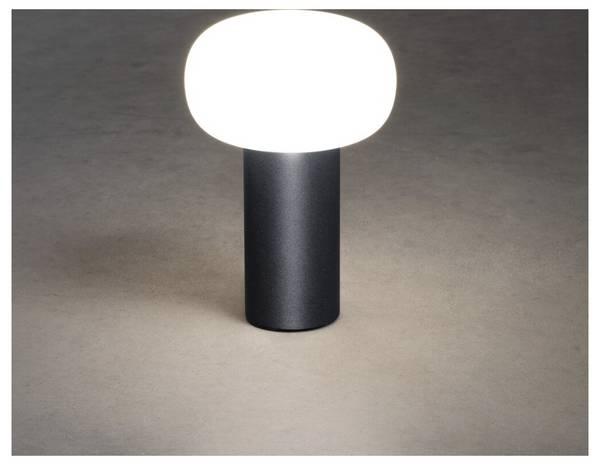 Konstsmide 7826-752 Antibes LED-Akku-Tischlampe     Schwarz