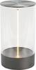 Konstsmide 7848-370 Edison M LED-Akku-Tischlampe Dunkelgrün