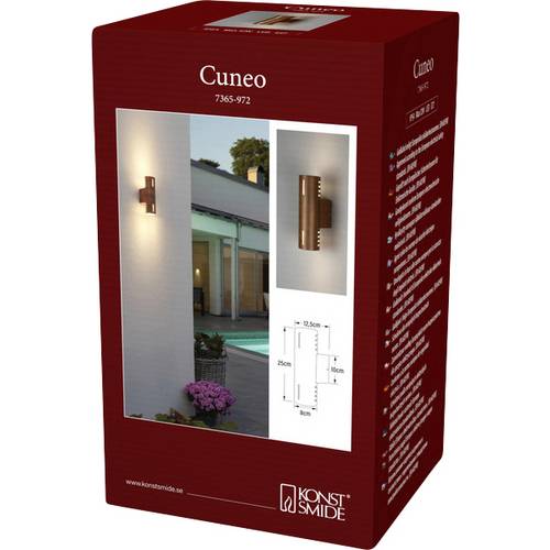 Konstsmide Cuneo 7365-972 Außenwandleuchte E27 15 W Rost