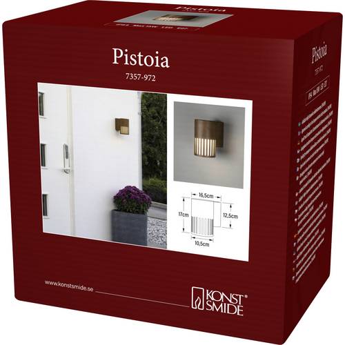 Konstsmide Pistoia 7357-972 Außenwandleuchte E27 15 W Rost