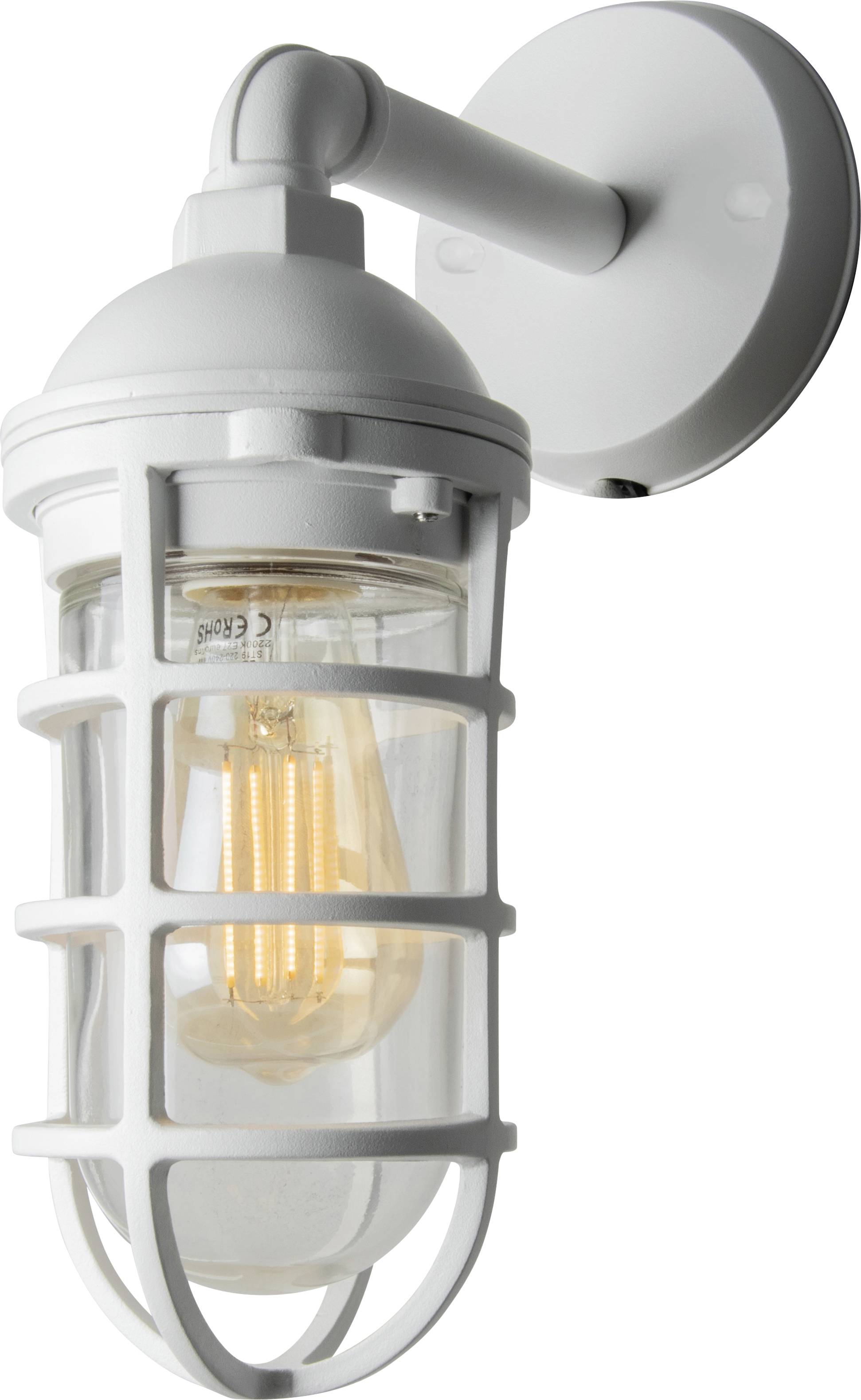 Konstsmide Olbia 7355-250 Außenwandleuchte E27 20 W Weiß