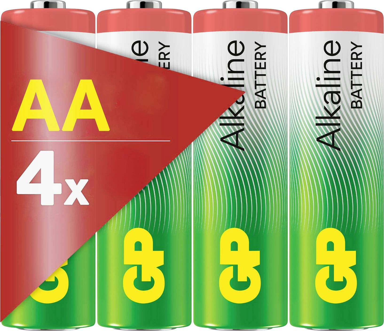 GP AA Batterie GP Alkaline 1,5V 4 Stück Mignon (AA)-Batterie 1.5 V 4 St.
