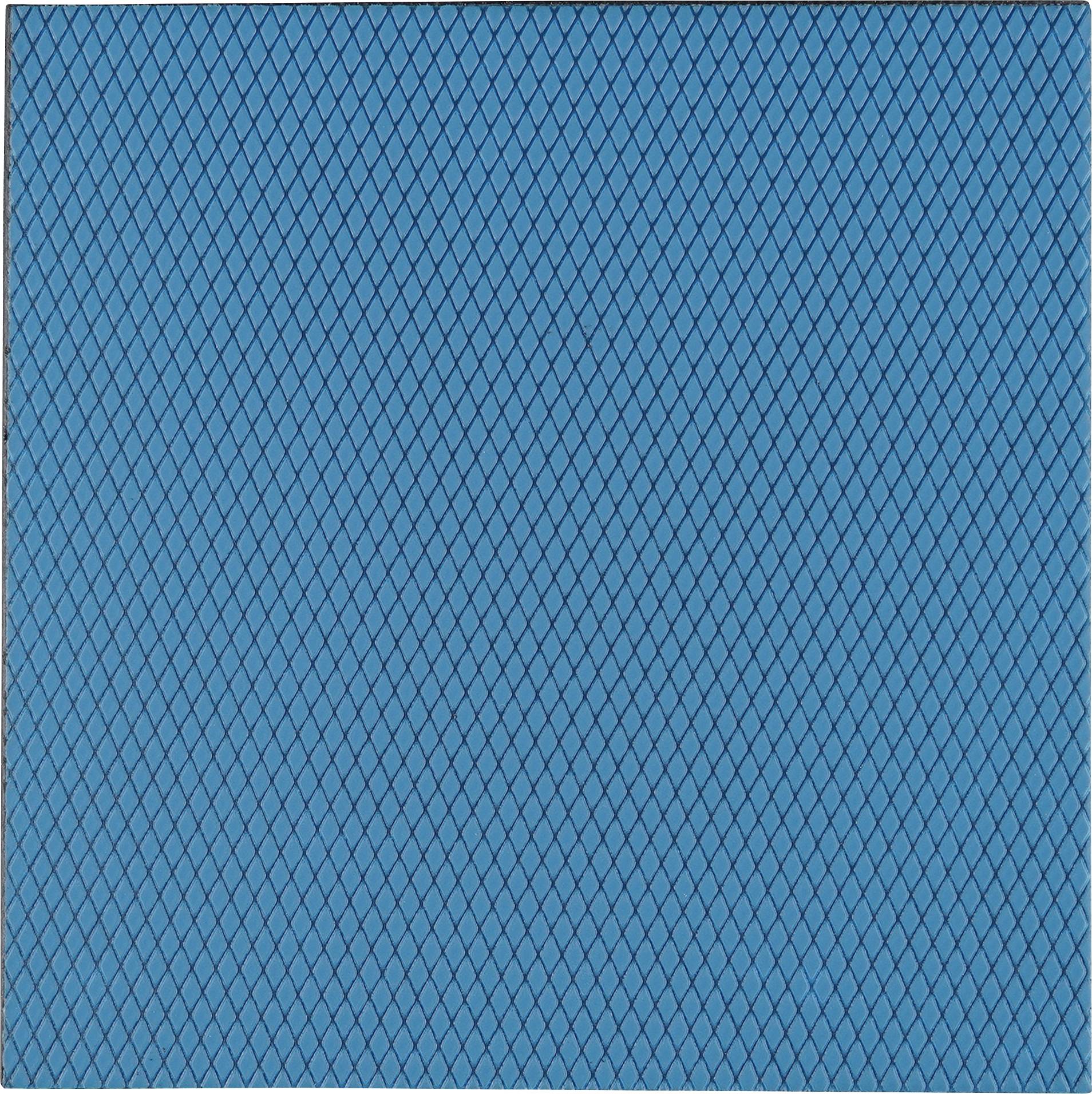 Eine blaue Oberfläche mit einem rauten-förmigen Gittermuster.
