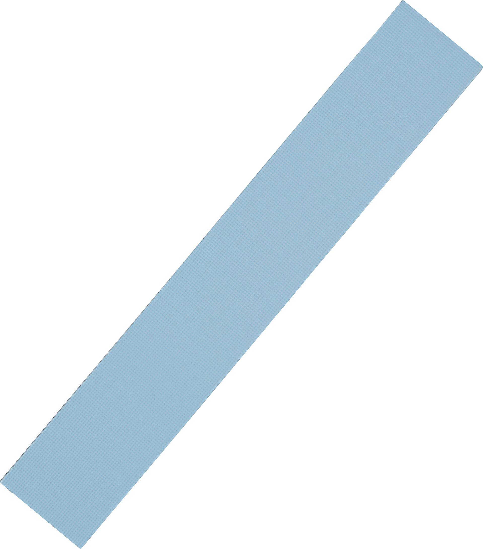 Eine blaue, ausgerollte Yogamatte, die diagonal vor einem weißen Hintergrund positioniert ist.