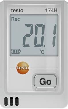 testo 0572 1741 01-ISO 174 H Temperatur-Datenlogger, Luftfeuchte-Datenlogger kalibriert (ISO) Messgröße Temperatur, Luftfeuchtigkeit -20 bis 70 °C 0 bis 100 % rF PDF Funktion