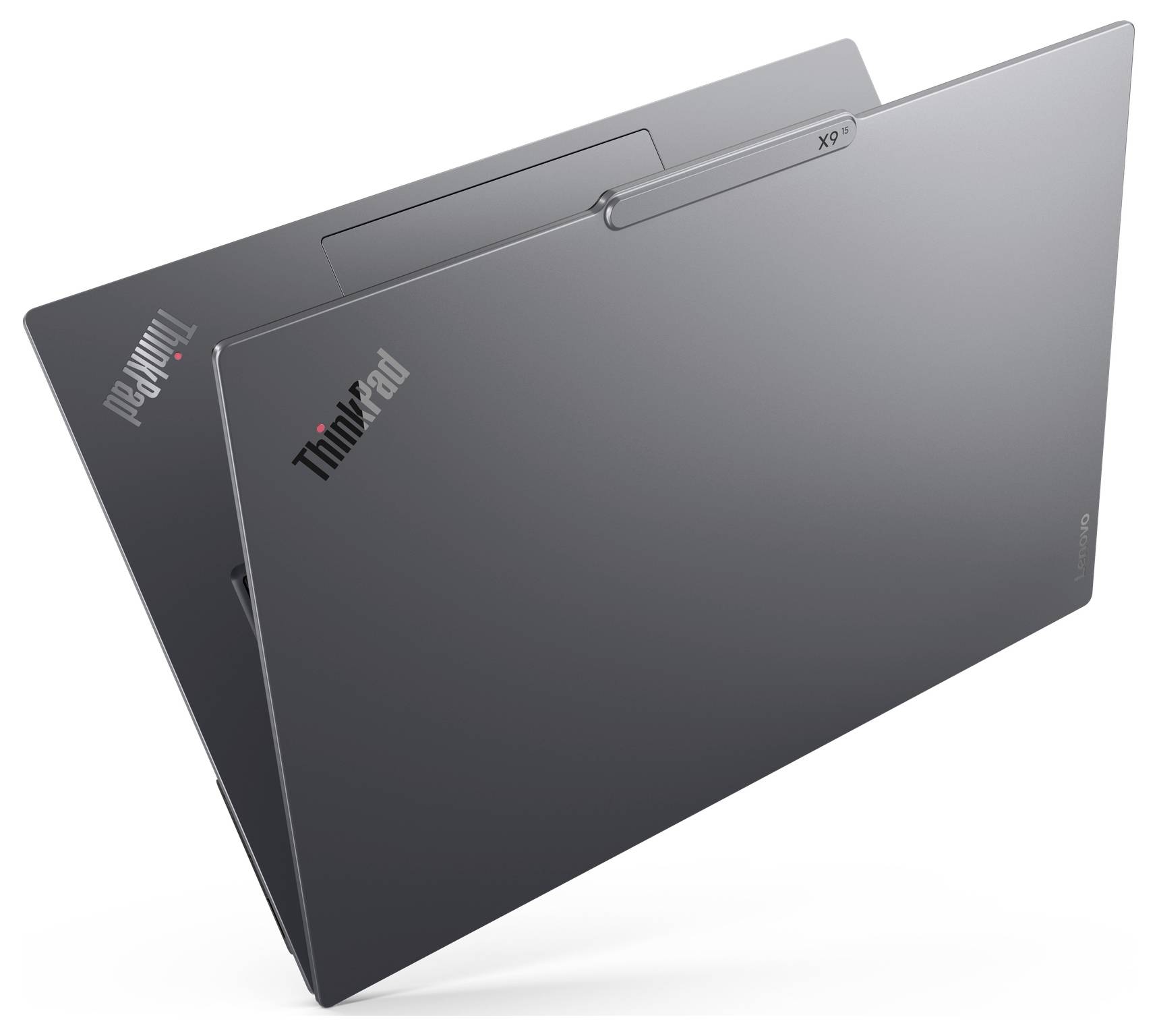 Ein schlankes, modernes Tablet, nach links geneigt, mit einem minimalistischen Design und ohne sichtbare Merkmale oder Text auf dem Bildschirm.