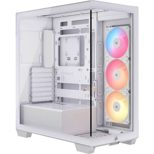 Corsair Geh Midi 3500X RSR ARGB Midi-Tower PC-Gehäuse, Gaming-Gehäuse Weiß