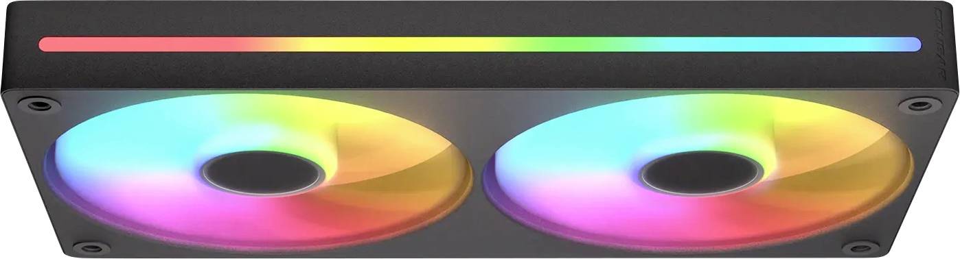 Cougar Unity240-FB PC-Gehäuse-Lüfter Schwarz (B x H x T) 243.6 x 125 x 25 mm inkl. LED-Beleuchtung