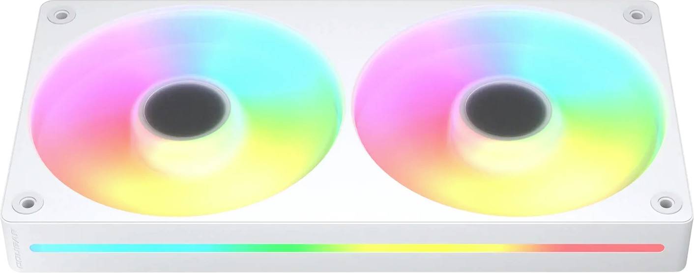 Cougar Unity240-FB PC-Gehäuse-Lüfter Weiß (B x H x T) 243.6 x 125 x 25 mm inkl. LED-Beleuchtung