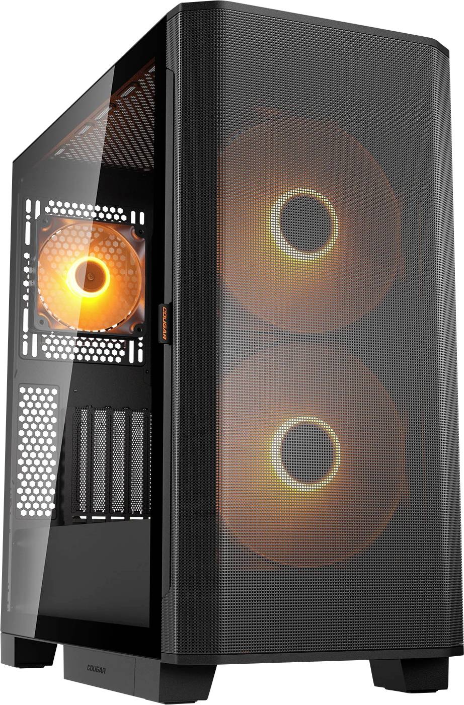 Cougar Airface FLO Midi-Tower PC-Gehäuse, Gaming-Gehäuse Schwarz