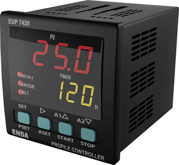 Enda PID Universalregler J, K, L, T, S, R, Pt100 -200 bis 1700 °C (L x B x H) 97 x 72 x 72 mm