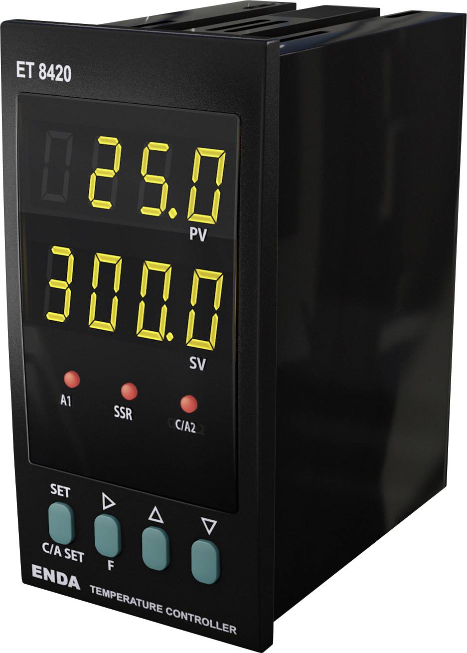 Enda PID Temperaturregler Pt100, J, K, L, T, S, R, B -199.9 bis 1700 °C (L x B x H) 87 x 96 x 48 mm