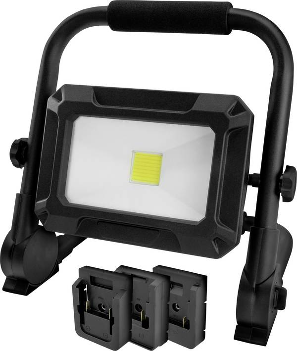 Ansmann 1600-0639 LED Strahler FL30W 18V Powertool-Akkupacks, inkl. Adapterplatten COB LED, Akkubetriebenes LED-Leuchtmittel Strahler   30 W 3000 lm