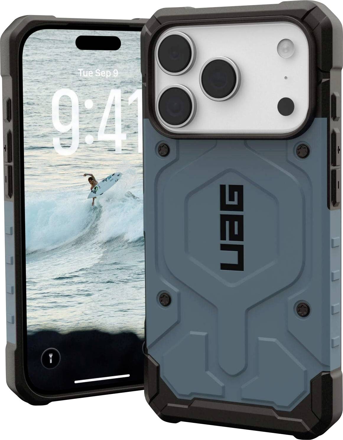 Urban Armor Gear Case Apple iPhone 17 Pro Blau, Transparent 114548114151