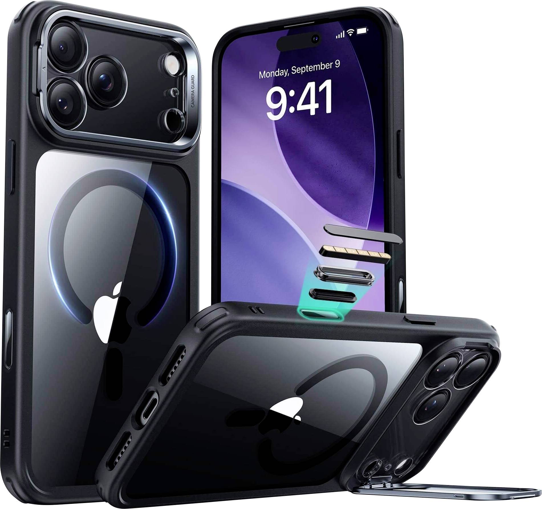 ESR Case Apple iPhone 17 Pro Max Schwarz, Transparent 1A86800301