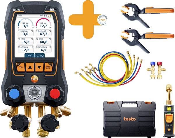 Smart Vakuum Set testo 0564 3558 Druck, Temperatur mit Füllschlauchsatz