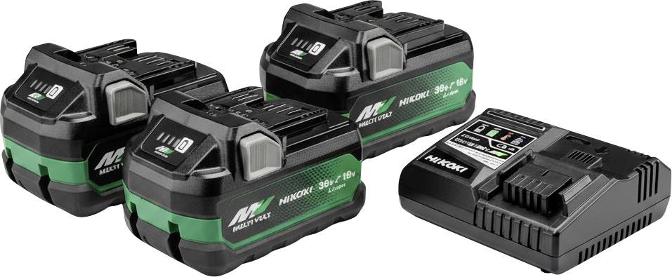HiKOKI UC18YSL3WH3Z UC18YSL3WH3Z Werkzeug-Akku und Ladegerät 18 V, 36 V 2.5 Ah, 2.5 Ah, 5 Ah