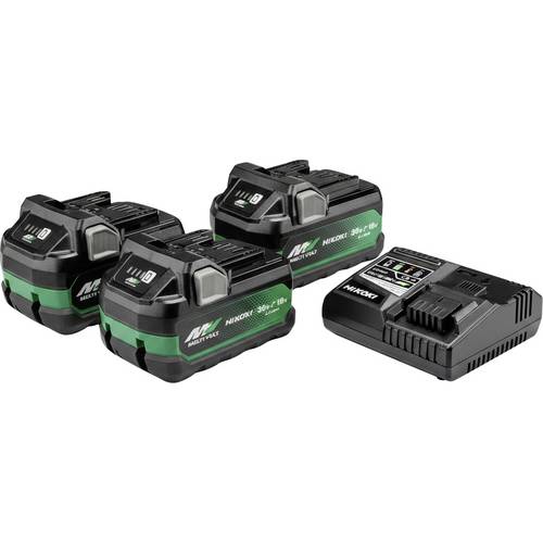 HiKOKI UC18YSL3WH3Z UC18YSL3WH3Z Werkzeug-Akku und Ladegerät 18 V, 36 V 2.5 Ah, 2.5 Ah, 5 Ah