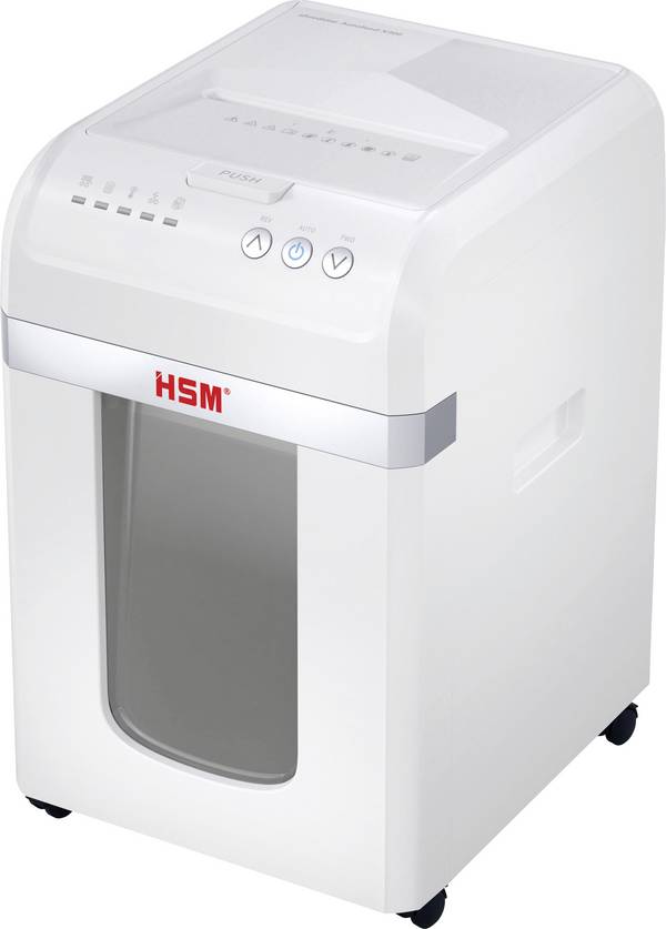 HSM Aktenvernichter HSM shredstar Autofeed X300 - 4 x 12 mm Aktenvernichter 12 Blatt 4 x 12 mm P-4 30 l Vernichtet auch Kreditkarte, Büroklammern