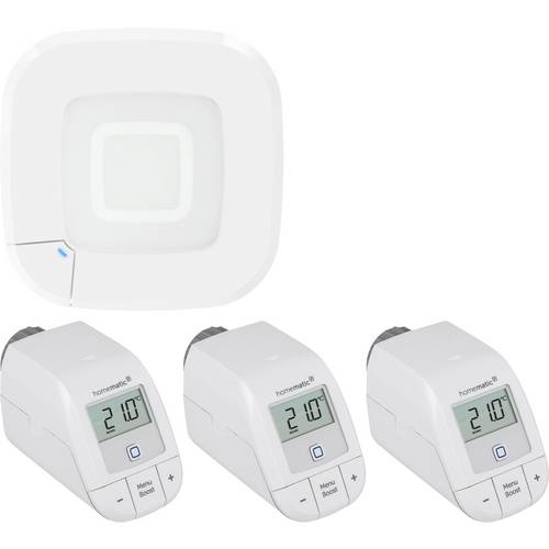 Homematic IP Starterkit Heizen, Access Point, Funk-Heizkörperthermostat HmIP-HAP2+HmIP-eTRV-B 2 1 Set