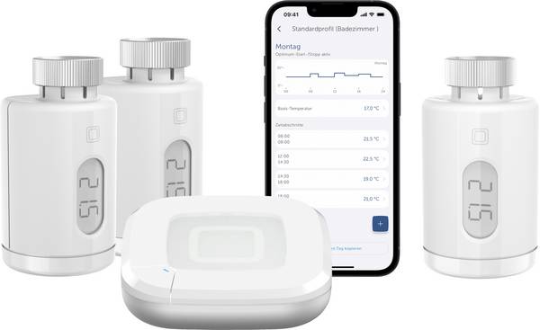 Homematic IP Funk Starterkit Heizen   HmIP-SK28+HmIP-eTRV-3