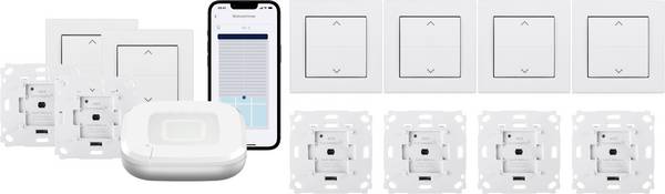 Homematic IP Funk Starterkit Rollladen-Steuerung  motorisch für 6 Rolladen