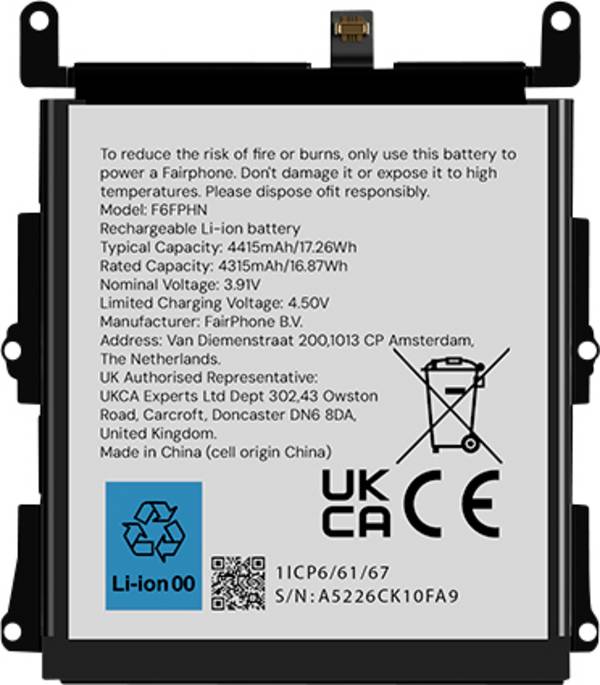 Fairphone Handy-Akku Fairphone 6  4415 mAh
