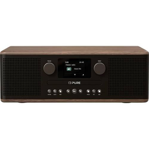 Pure Classic C-D6 Coffee Black/Walnut EU/UK CD-Radio DAB, DAB+, FM Schwarz, Walnuss