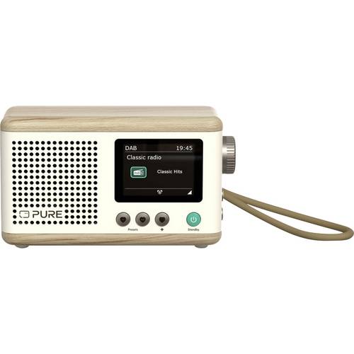 Pure Classic Mini Cotton White/Oak EU/UK/AUS Tischradio DAB+, FM Eiche, Weiß