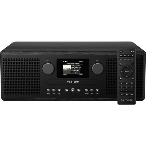 Pure Classic C-D6i Black-Black Ash EU/UK Internet Taschenradio Internet, DAB+, FM AUX, DAB+, USB Schwarz, Esche