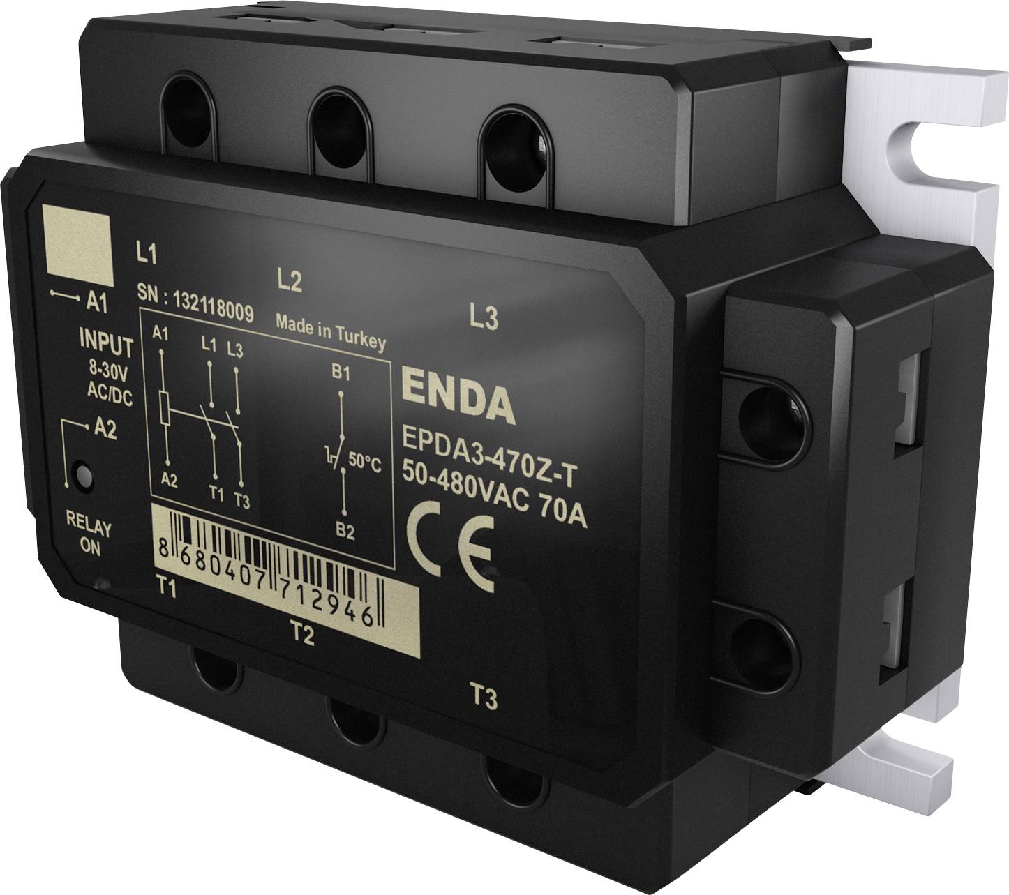 Enda Halbleiterrelais EPDA3-440Z-T 40 A Schaltspannung (max.): 480 V/AC 1 St.