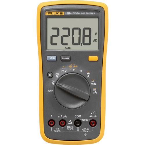 Fluke 15B+/EUR Hand-Multimeter digital CAT III 600 V Anzeige (Counts): 4000